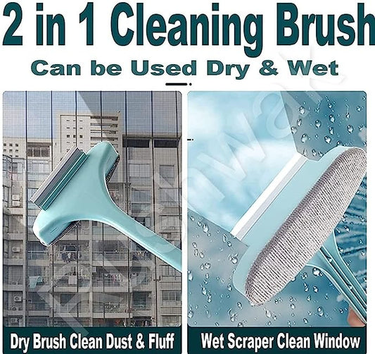 2-IN-1 WINDOW & SCREEN CLEANING BRUSH